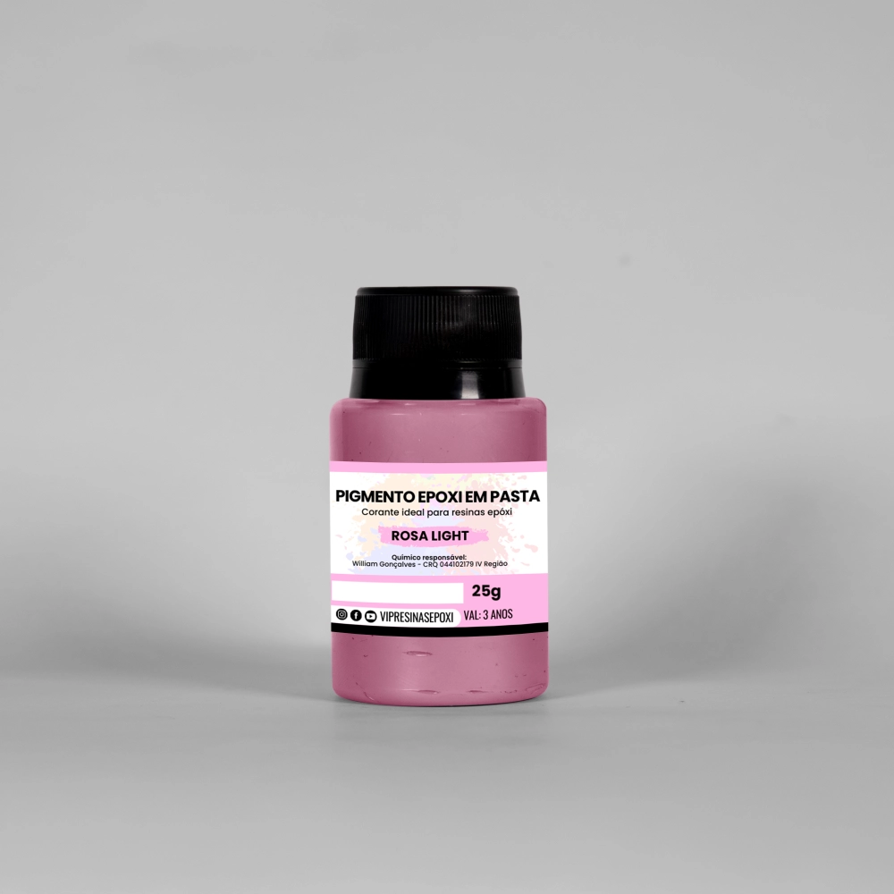 Kit 8 Pigmento Epóxi Em Pasta Cores Light 25g Vip Resinas