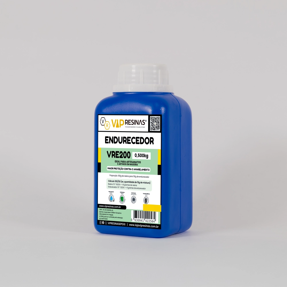 Resina Epóxi + Endurecedor UV VR200 1,5kg Média Espessura Resina Epóxi + Endurecedor UV VR200 1,5kg Média Espessura