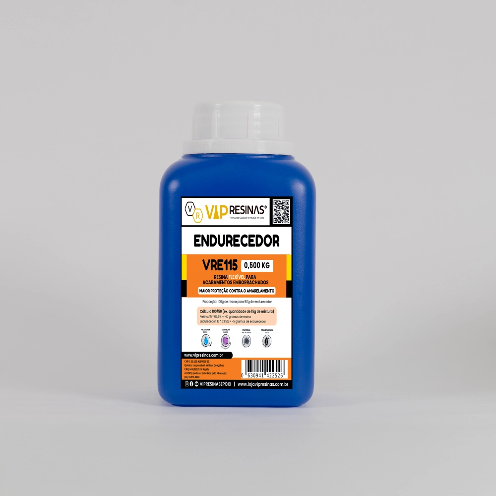 Resina Flexível + Endurecedor Uv Vr115 1,500kg Vip Resinas Resina Flexível + Endurecedor Uv Vr115 1,500kg Vip Resinas