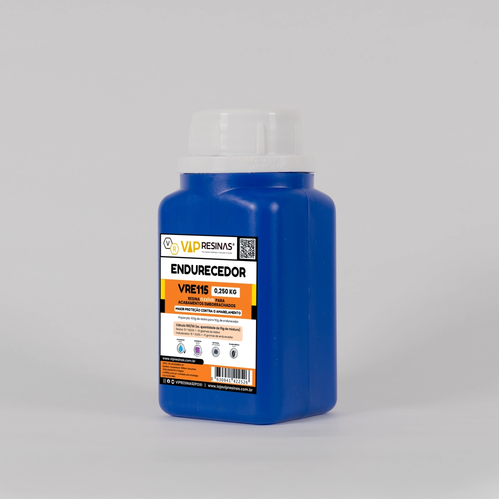 Resina Flexível + Endurecedor Uv Vr115 750g Vip Resinas Resina Flexível + Endurecedor Uv Vr115 750g Vip Resinas