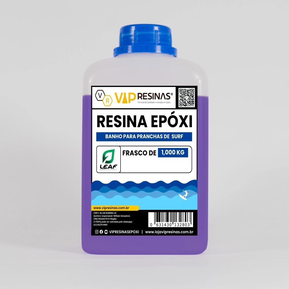 RESINA PARA BANHO DE PRANCHAS DE SURF - 1,5Kg RESINA PARA BANHO DE PRANCHAS DE SURF - 1,5Kg