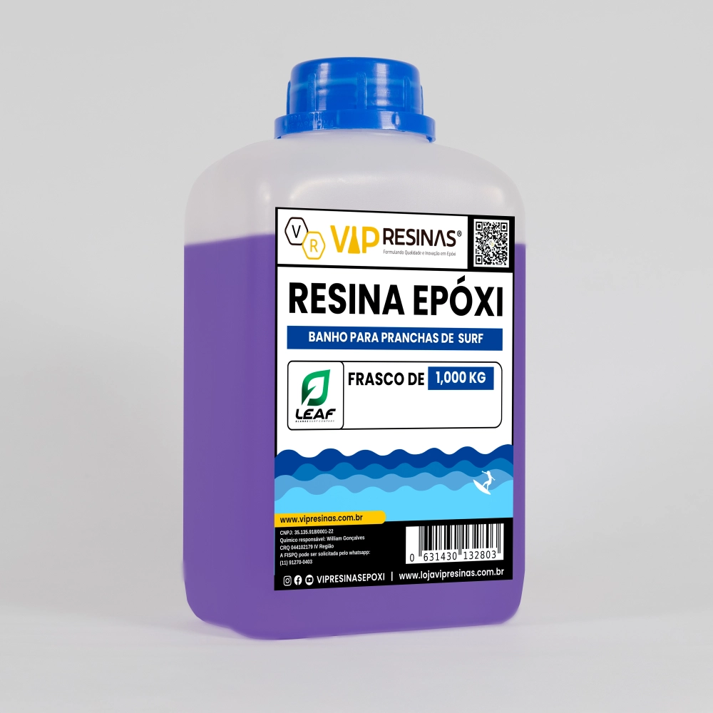 RESINA PARA BANHO DE PRANCHAS DE SURF - 1,5Kg RESINA PARA BANHO DE PRANCHAS DE SURF - 1,5Kg