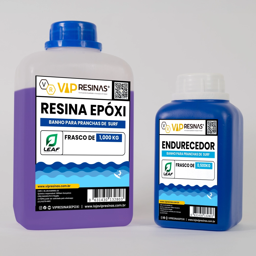 RESINA PARA BANHO DE PRANCHAS DE SURF - 1,5Kg RESINA PARA BANHO DE PRANCHAS DE SURF - 1,5Kg